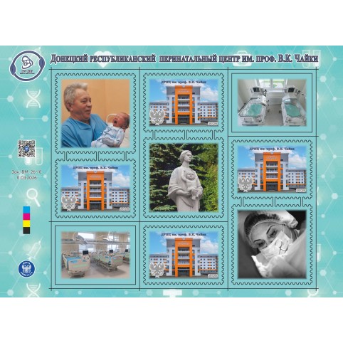  Малый лист виньеток «ДРПЦ им. проф.В.К. Чайки»